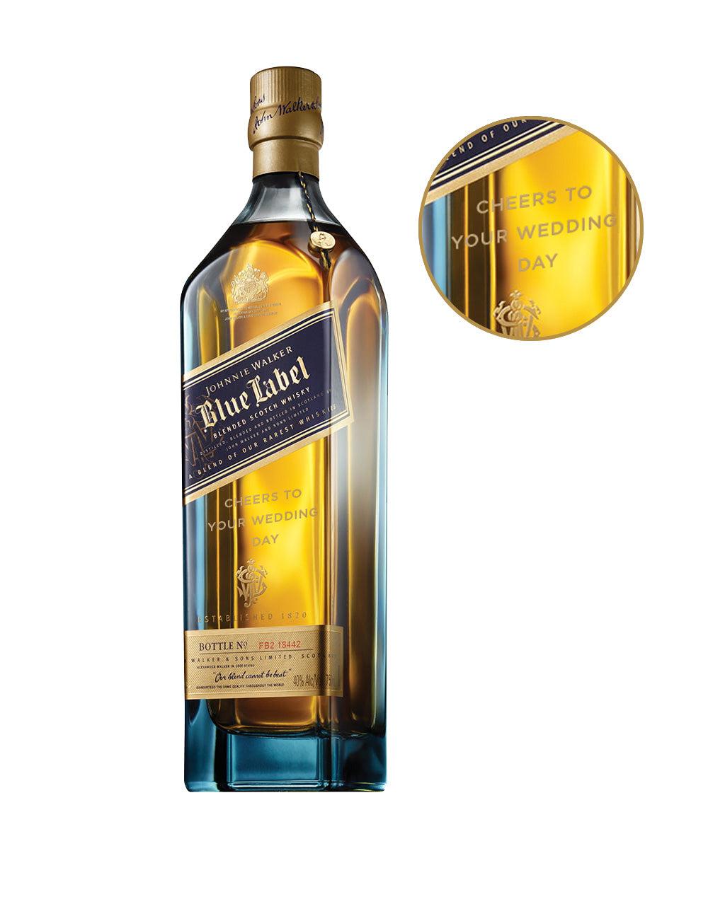 JOHNNIE WALKER BLUE LABEL® - 'CHEERS TO YOUR WEDDING DAY' ENGRAVED BOTTLE BLENDED SCOTCH WHISKY