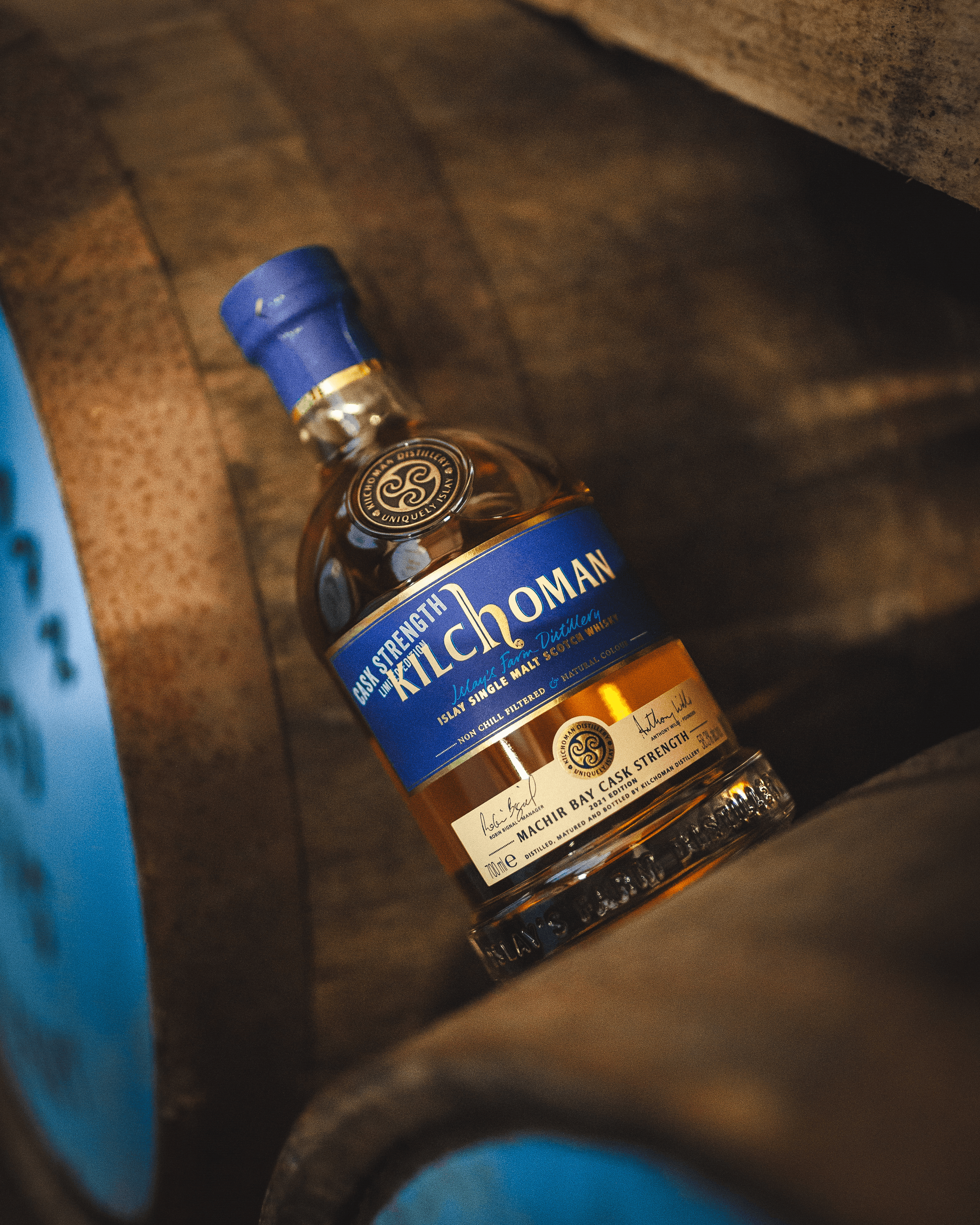 KILCHOMAN MACHIR BAY CASK STRENGTH ISLAY SINGLE MALT SCOTCH WHISKEY