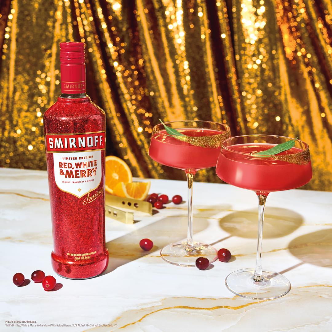 SMIRNOFF RED, WHITE & MERRY ORANGE, CRANBERRY & GINGER HOLIDAY SEASON LIMITED EDITION