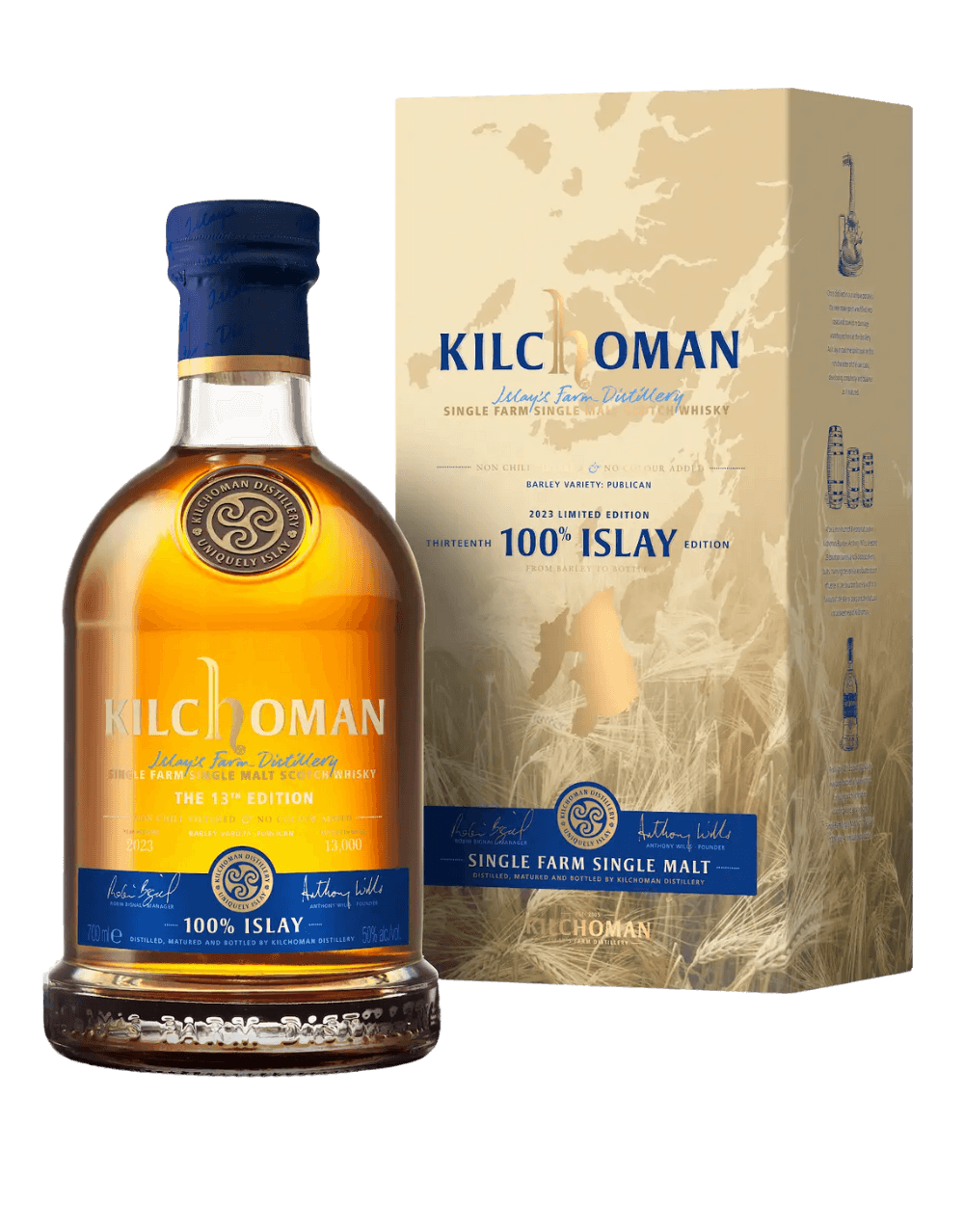 KILCHOMAN 100% ISLAY SINGLE MALT SCOTCH WHISKEY