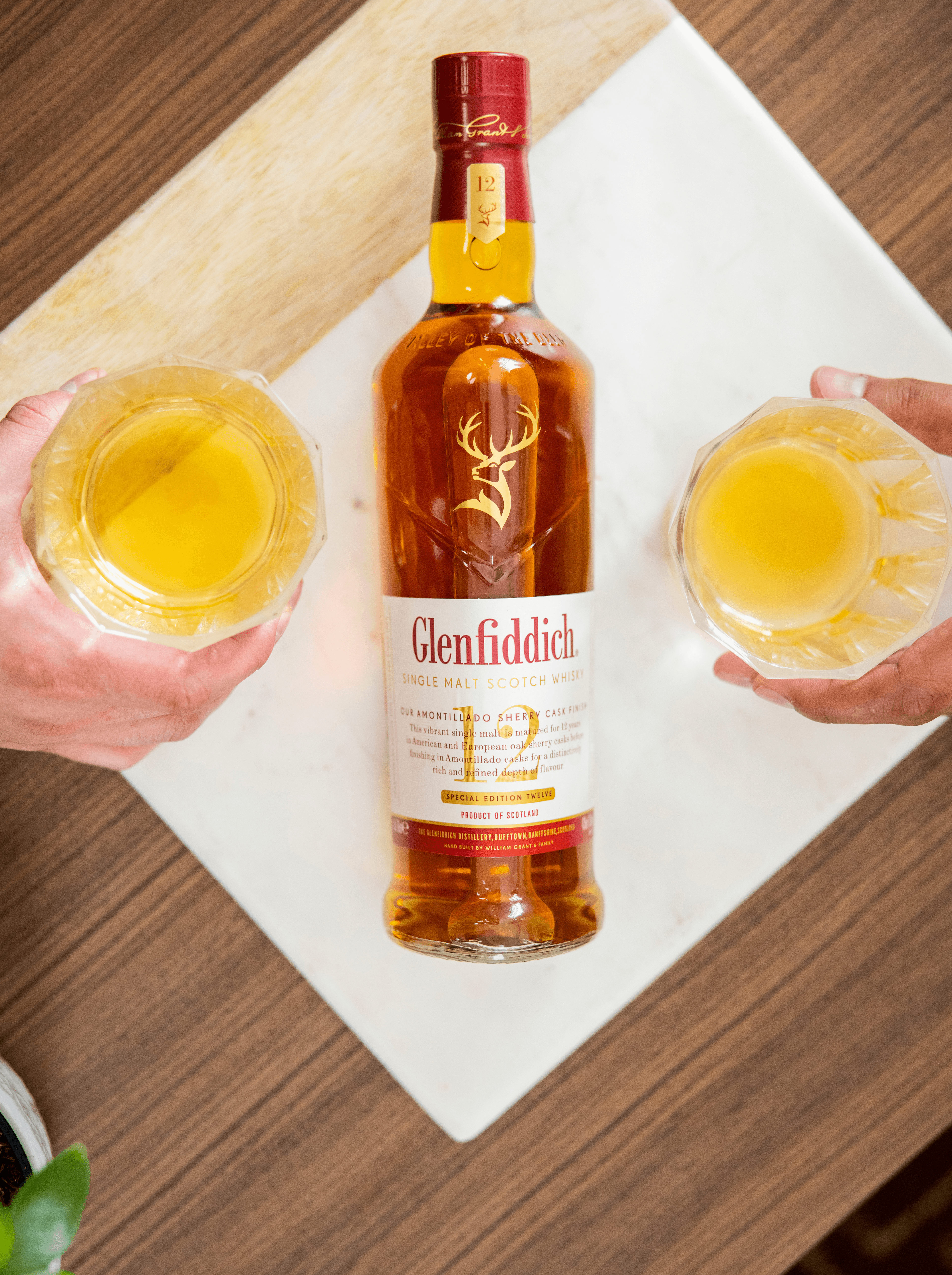 GLENFIDDICH 12 YEAR OLD SHERRY CASK FINISH SINGLE MALT SCOTCH WHISKY
