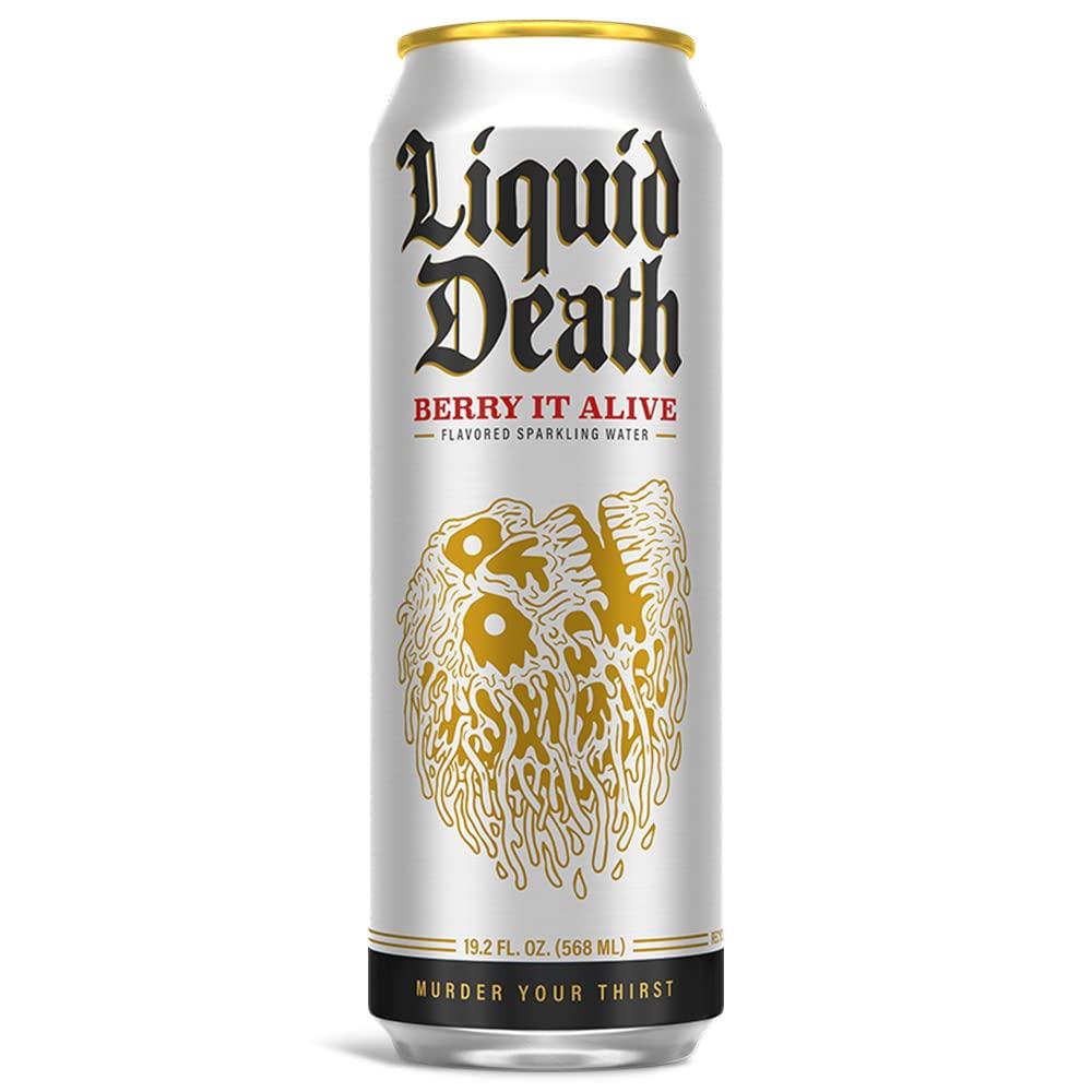 LIQUID DEATH SPARKLING WATER, BERRY IT ALIVE