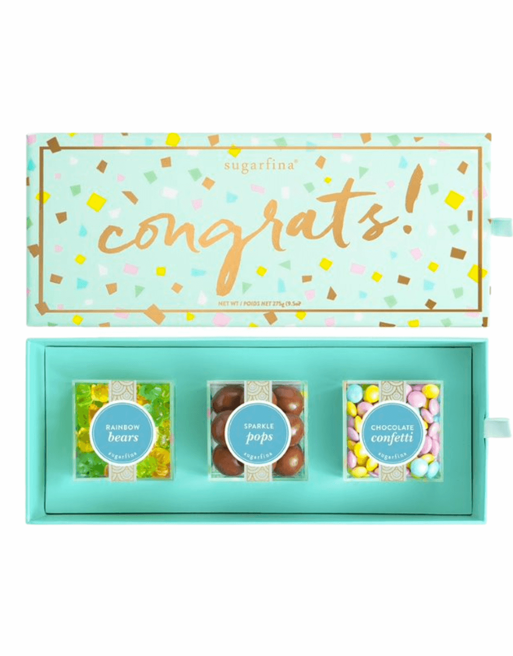 SUGARFINA "CONGRATS" 3 PIECE CANDY BENTO BOX
