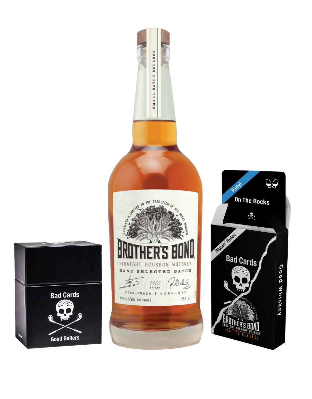 BROTHER'S BOND BOURBON X BAD CARDS FOR GOOD GOLFERS GAME KIT