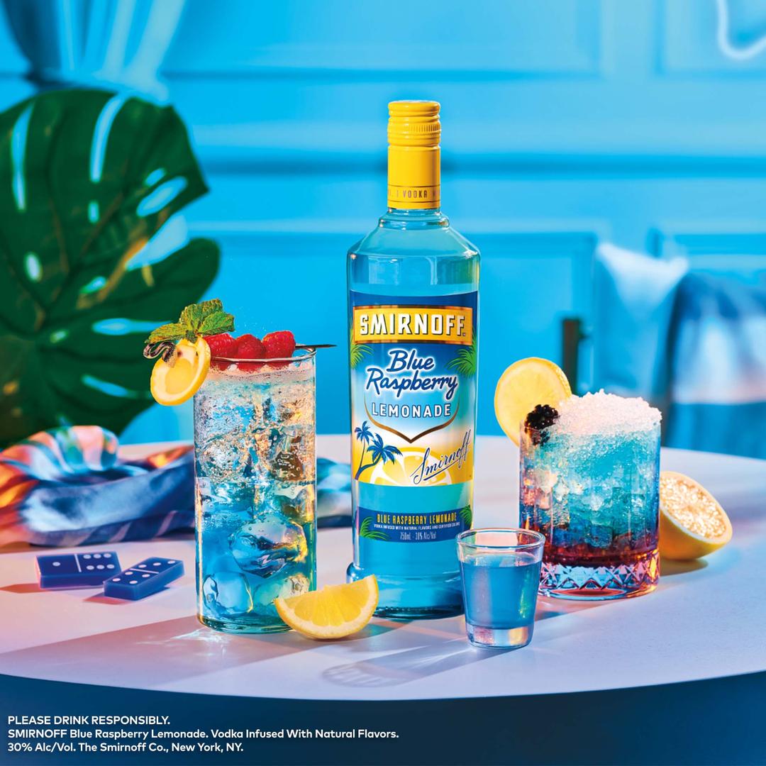 SMIRNOFF BLUE RASPBERRY LEMONADE VODKA