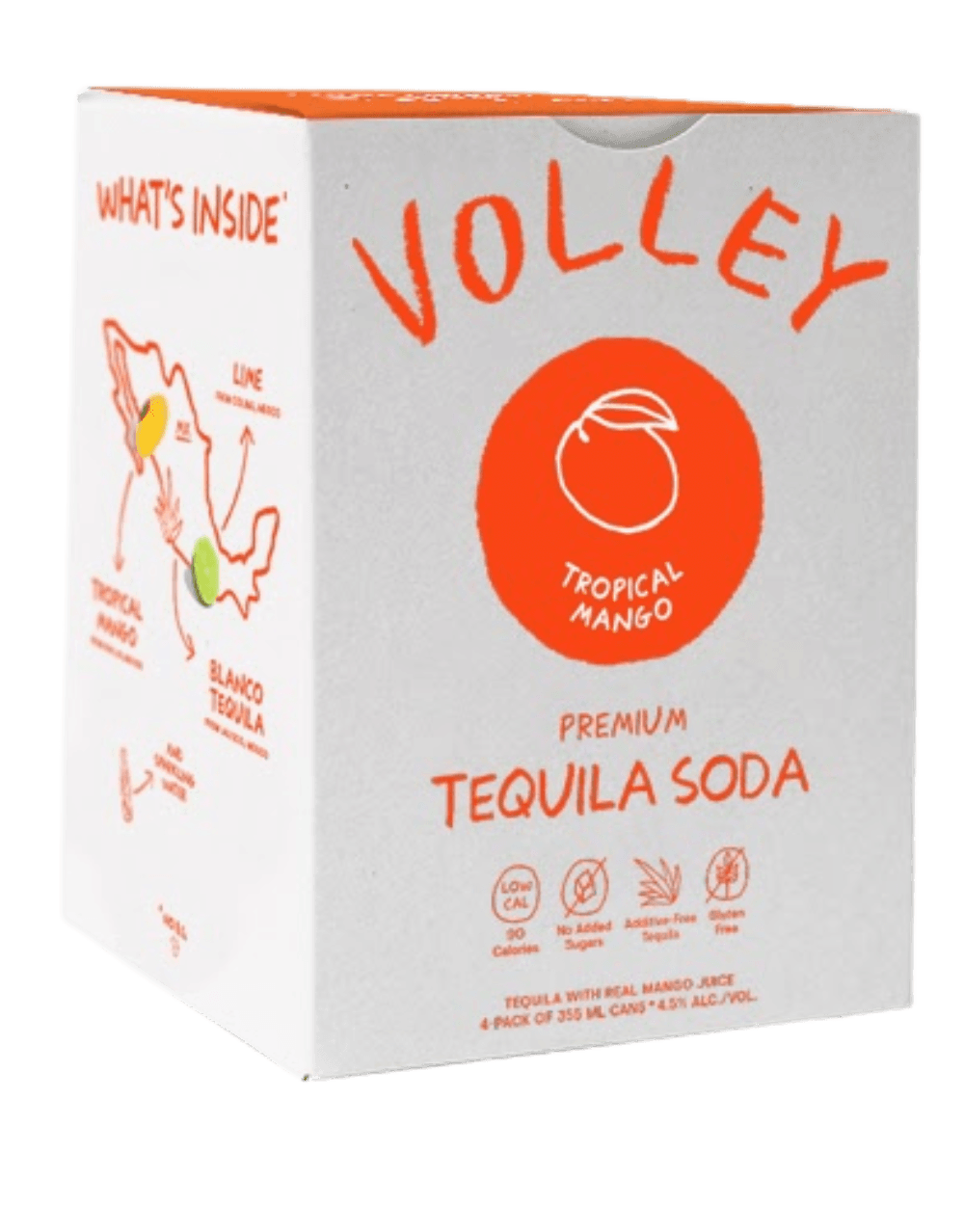 Volley Tropical Mango Tequila Seltzer