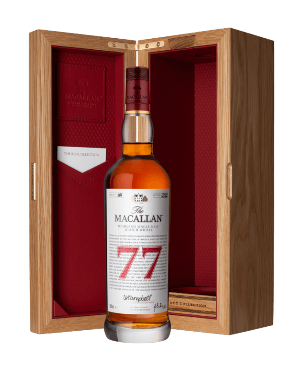 THE MACALLAN RED COLLECTION 77 YEARS OLD