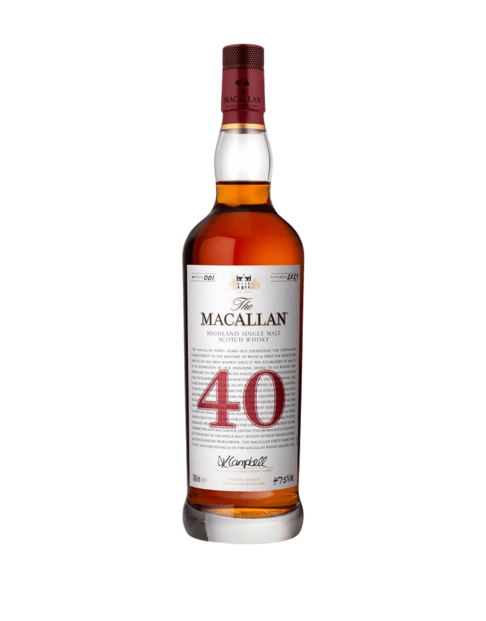 THE MACALLAN RED COLLECTION 40 YEARS OLD