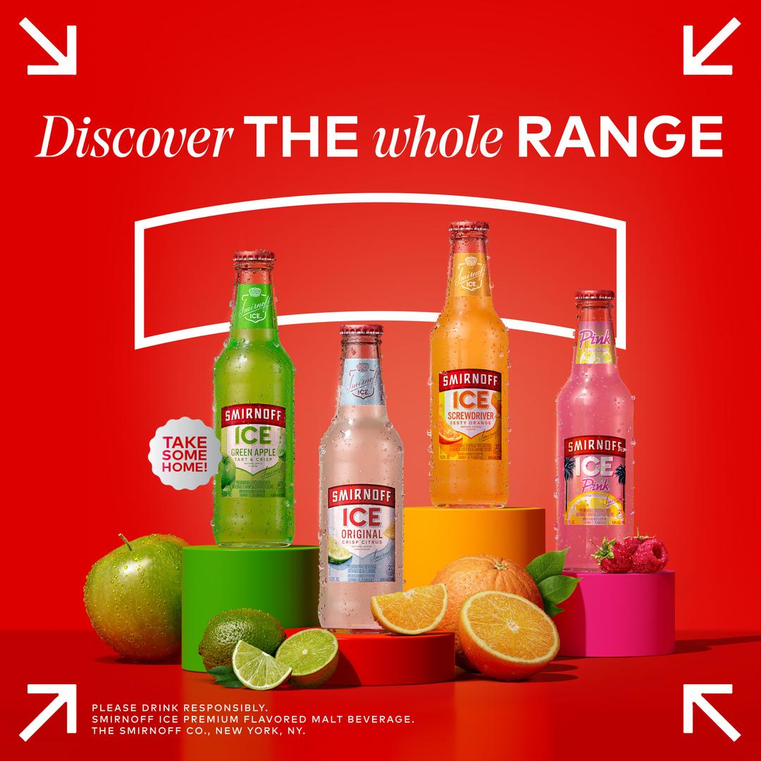 Smirnoff Ice Flavored Malt Beverage Natural Lemon Lime Original