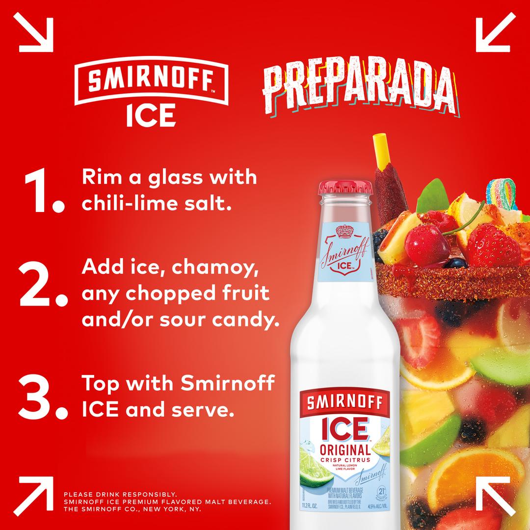 Smirnoff Ice Flavored Malt Beverage Natural Lemon Lime Original