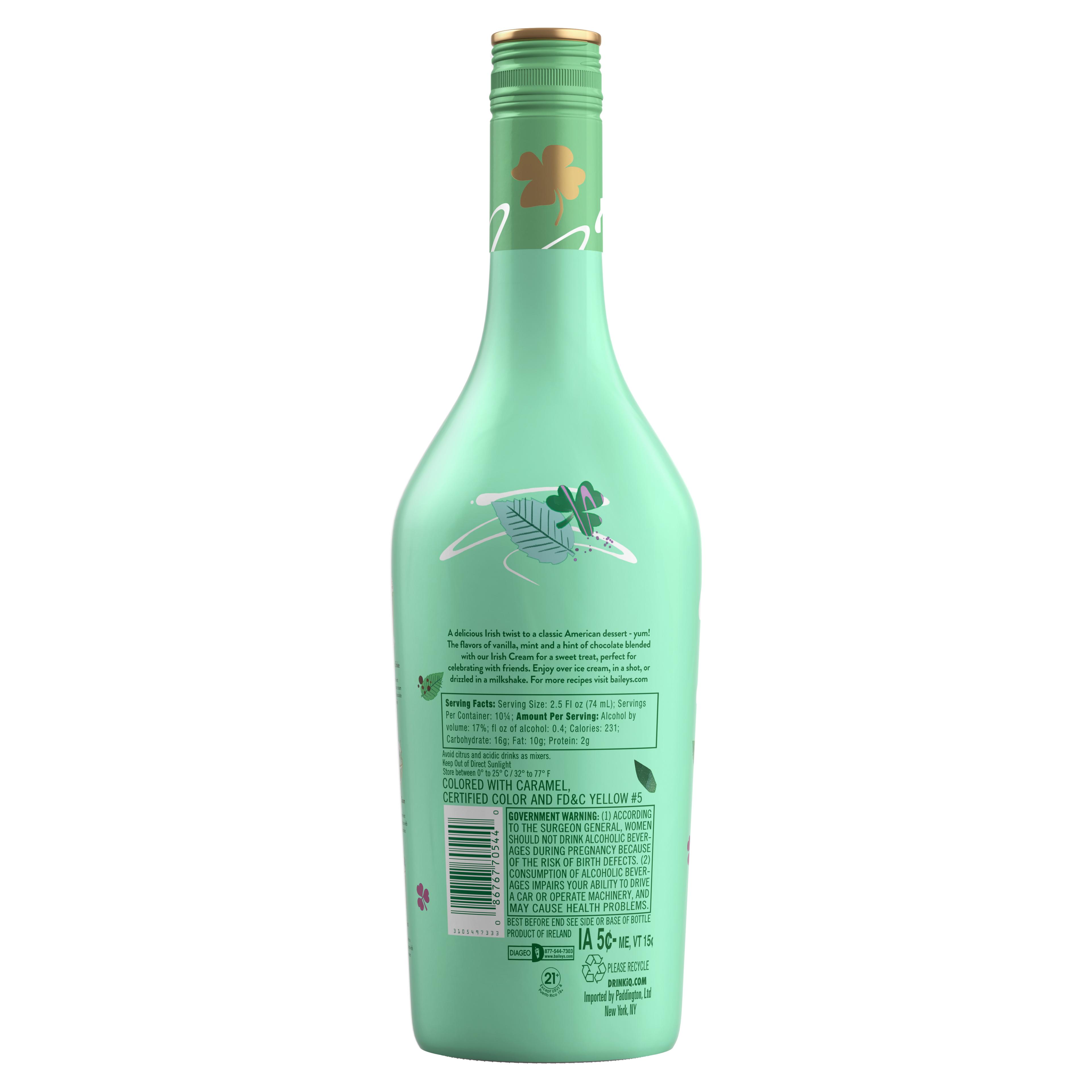 BAILEYS VANILLA MINT SHAKE IRISH CREAM LIQUEUR