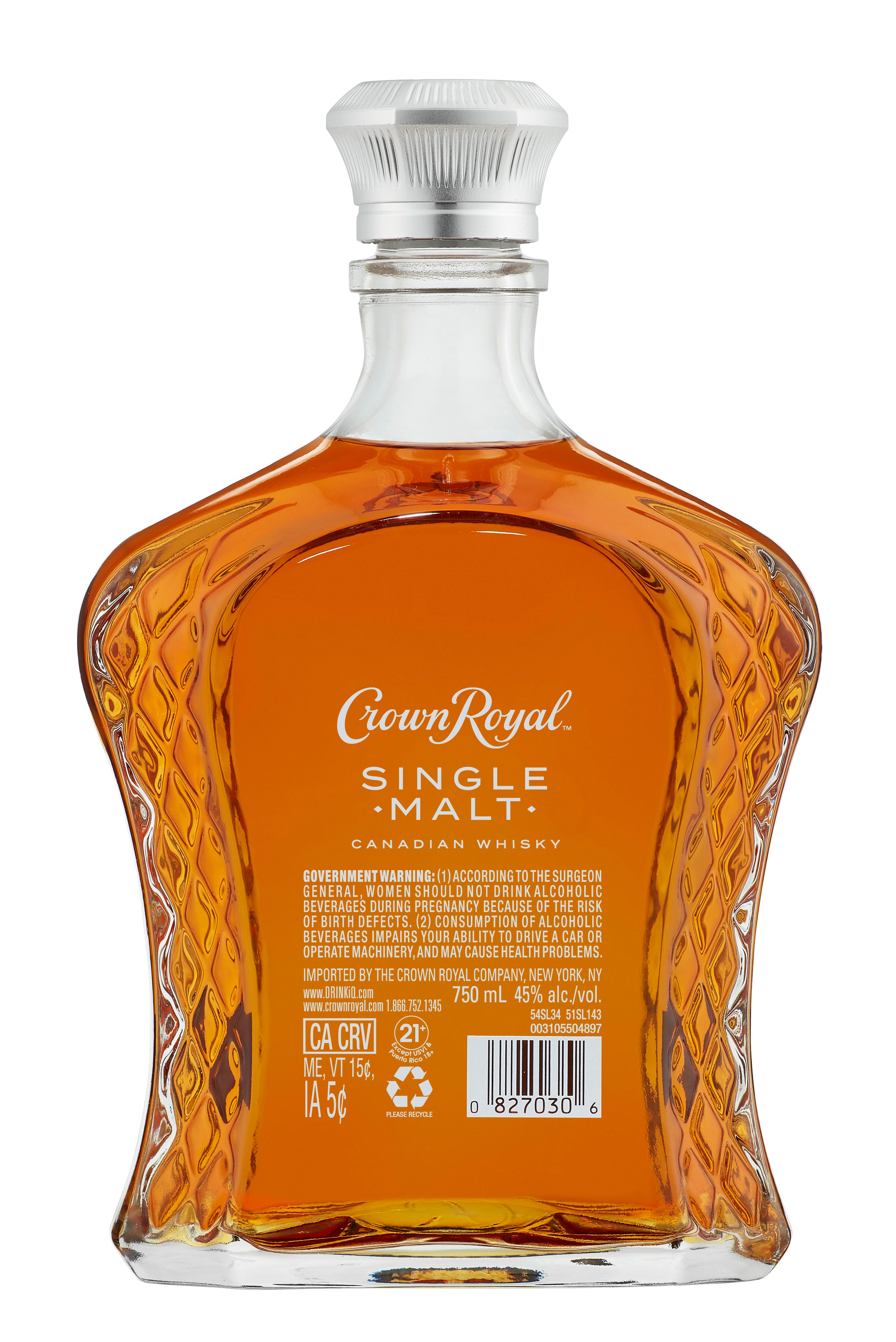 CROWN ROYAL SINGLE MALT CANADIAN WHISKY