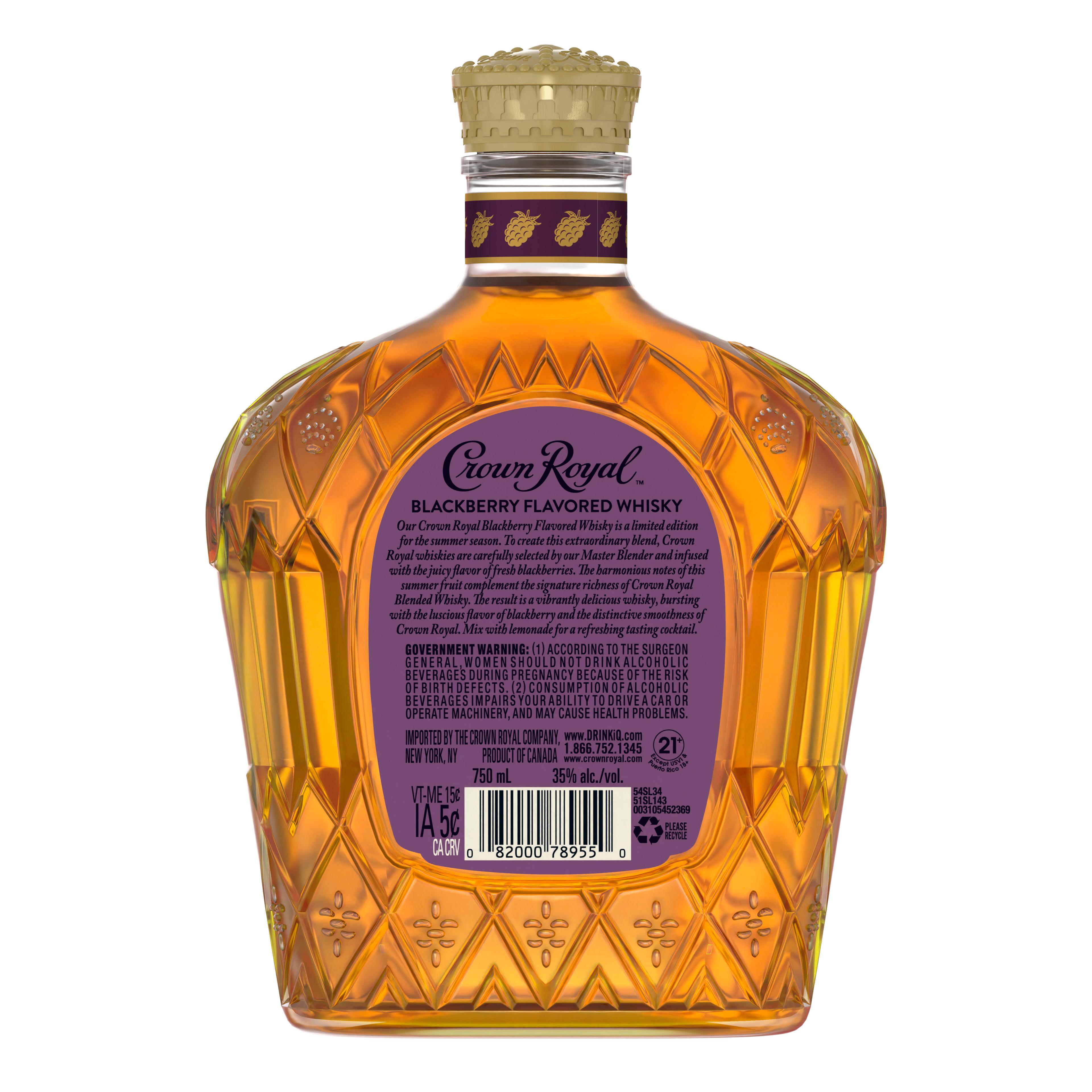 CROWN ROYAL BLACKBERRY FLAVORED WHISKY