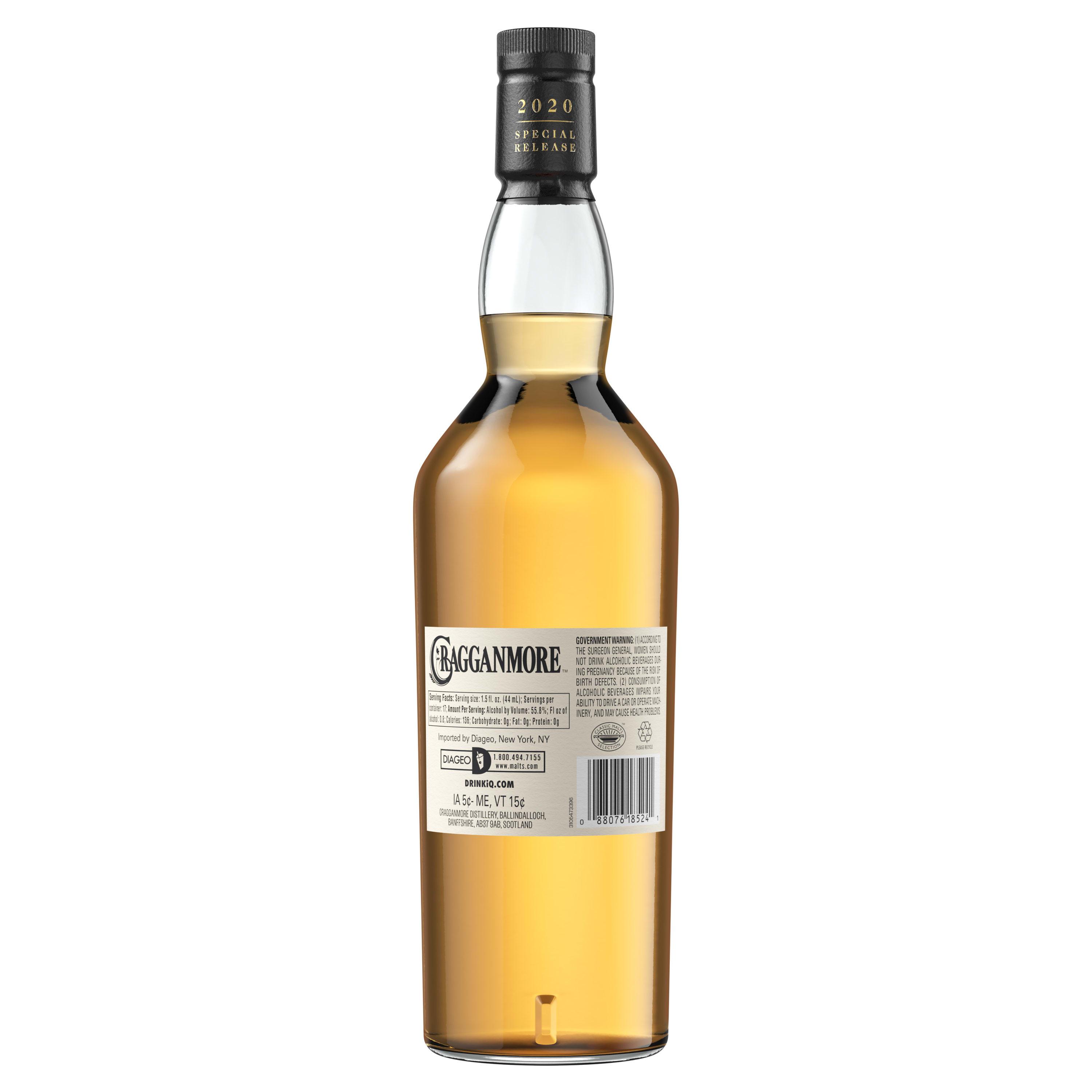 CRAGGANMORE 20 YEAR OLD SINGLE MALT SCOTCH WHISKY