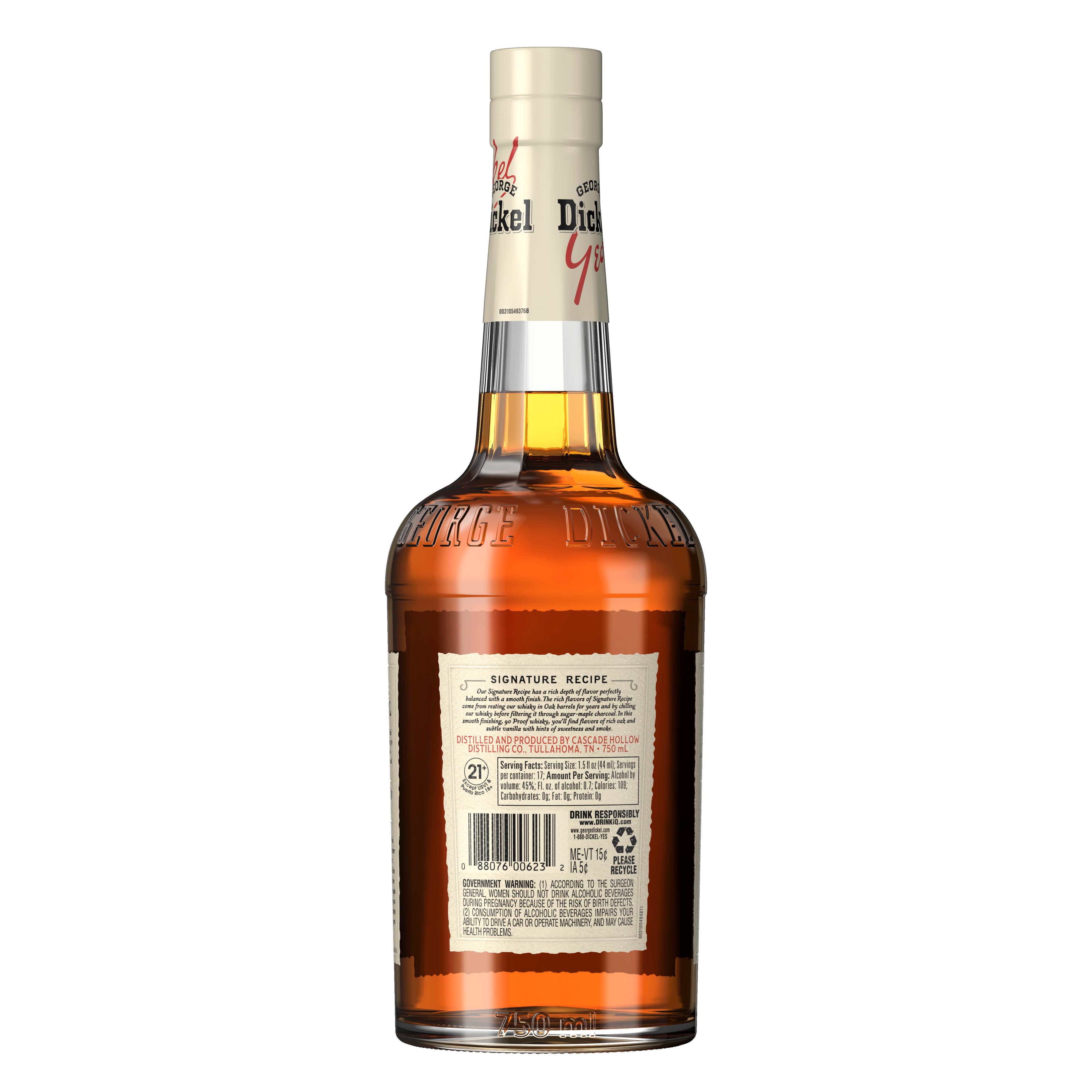 GEORGE DICKEL SIGNATURE RECIPE TENNESSEE WHISKY