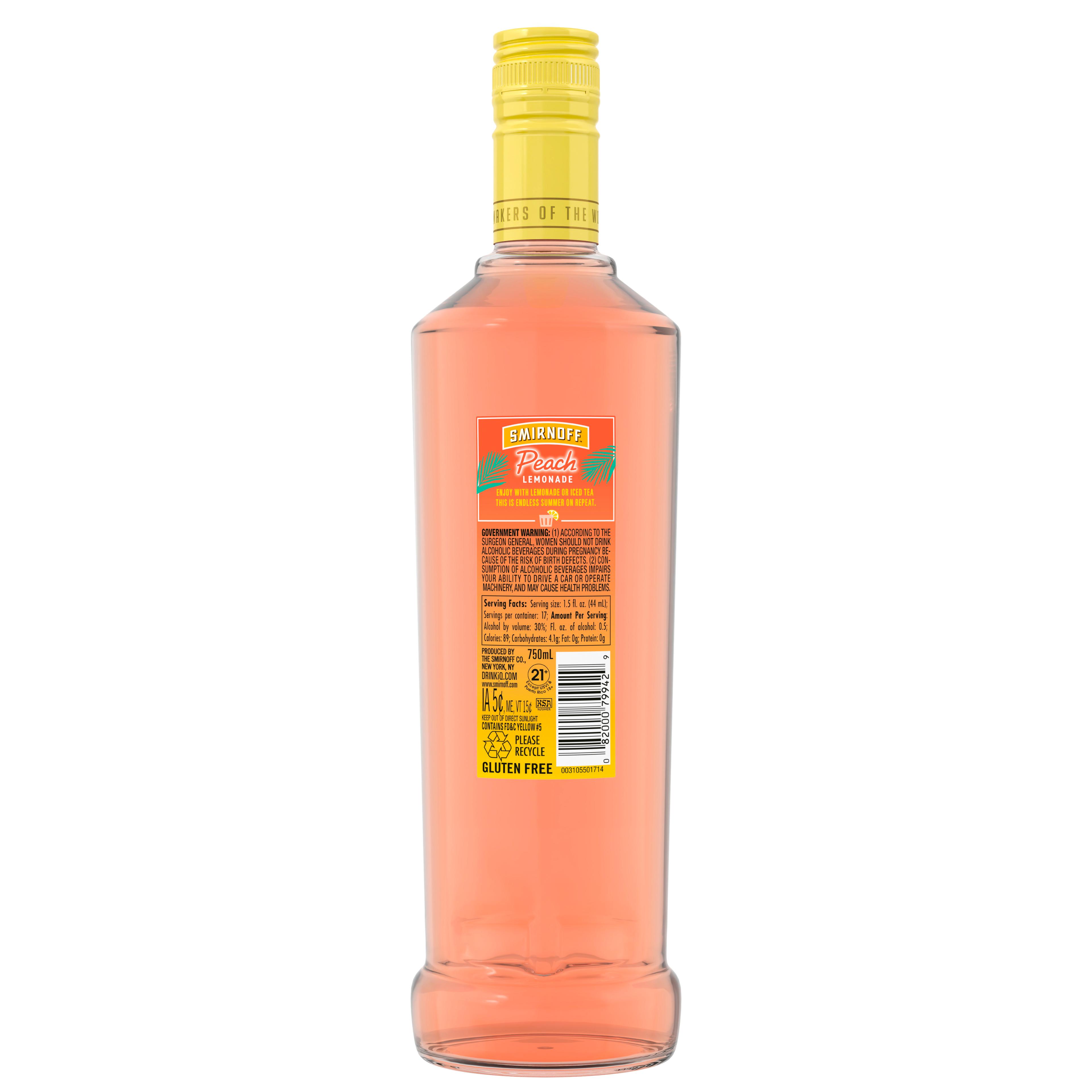 SMIRNOFF PEACH LEMONADE VODKA