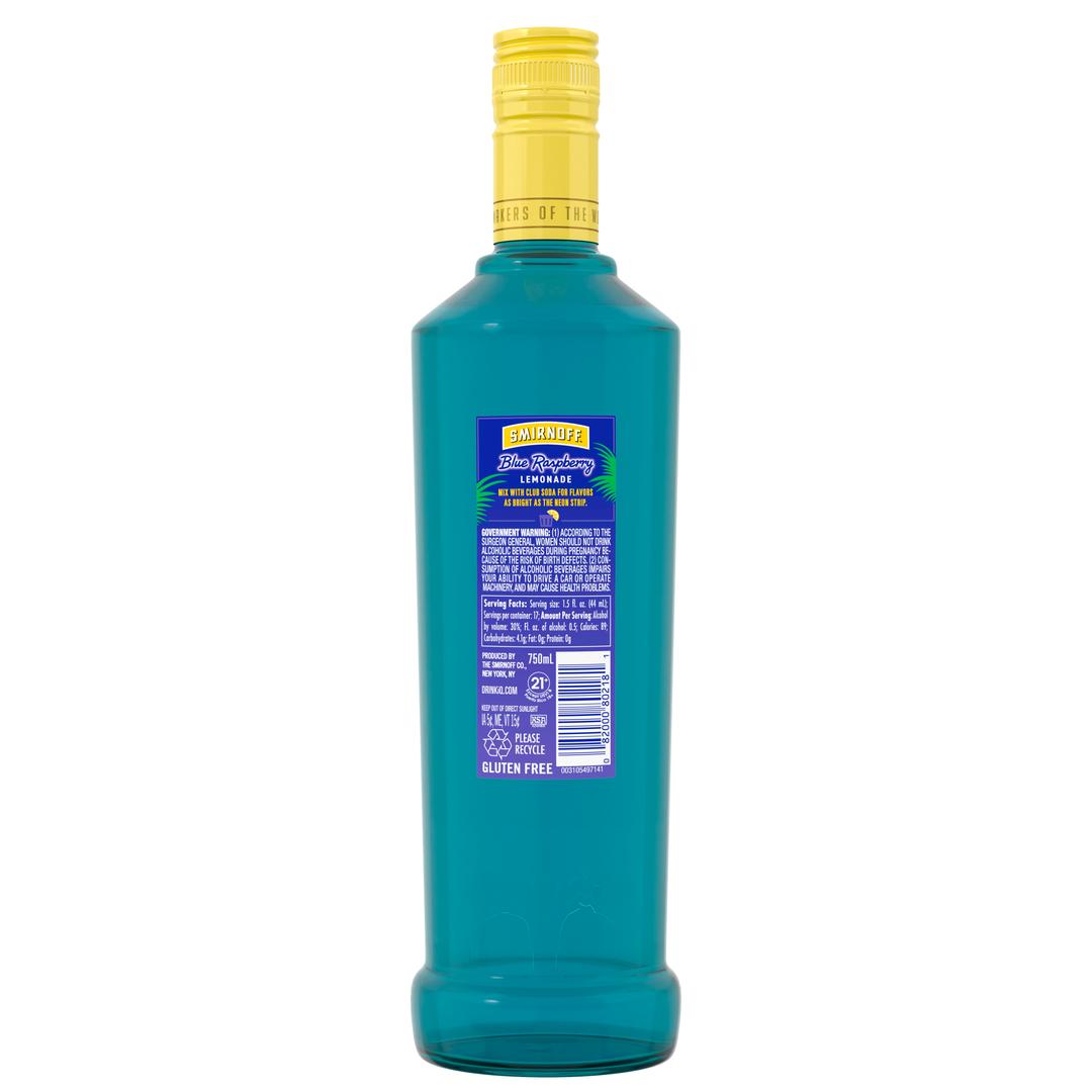 SMIRNOFF BLUE RASPBERRY LEMONADE VODKA
