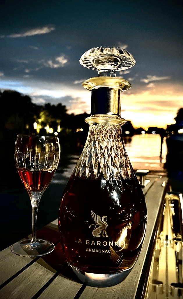 BAS ARMAGNAC LA BARONNE 1990 CRISTAL BRANDY