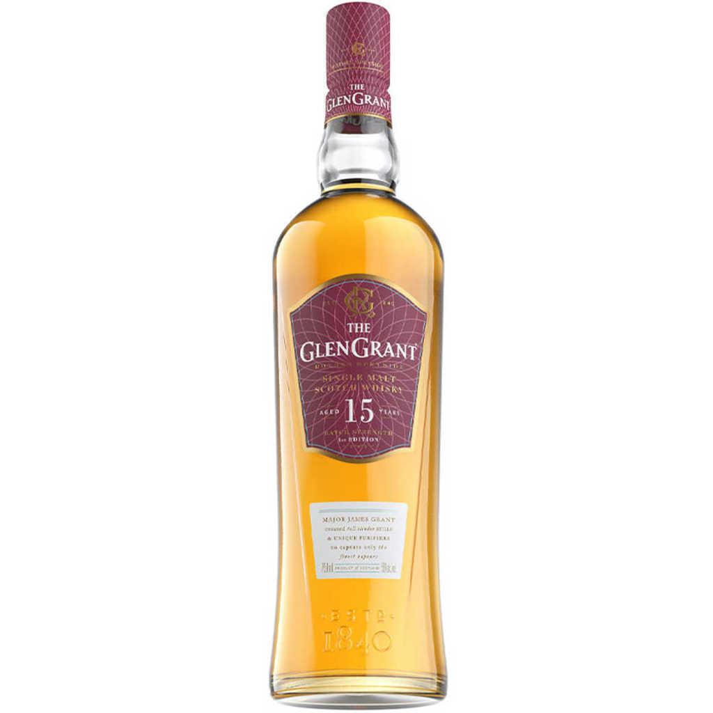THE GLEN GRANT 15 YEAR OLD SINGLE MALT SCOTCH