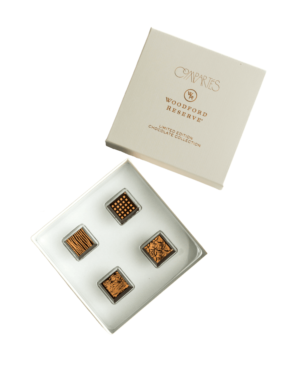 WOODFORD RESERVE DOUBLE OAKED BOURBON AND COMPARTÉS LIMITED EDITION CHOCOLATE COLLECTION BUNDLE