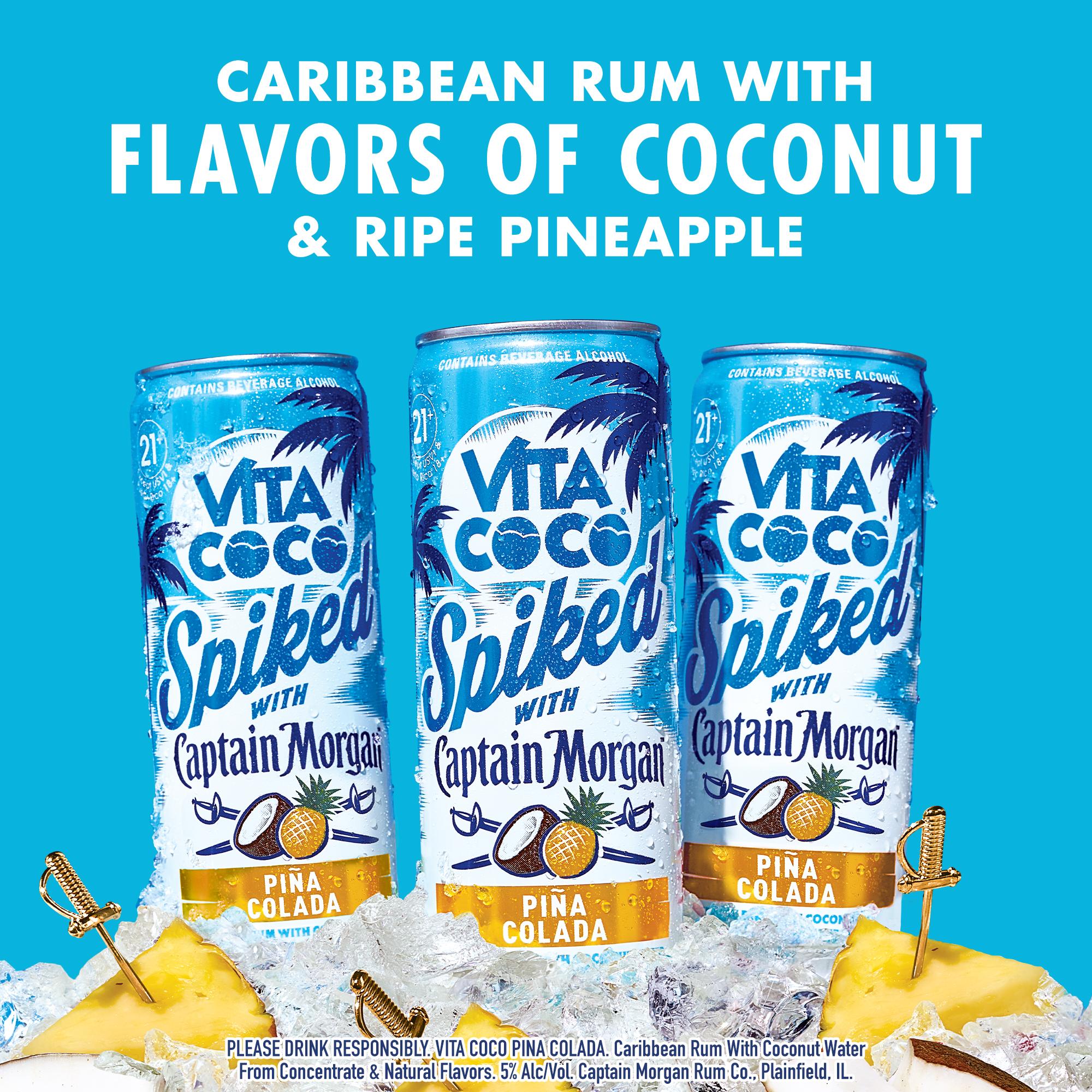 VITA COCO SPIKED WITH CAPTAIN MORGAN PIÑA COLADA