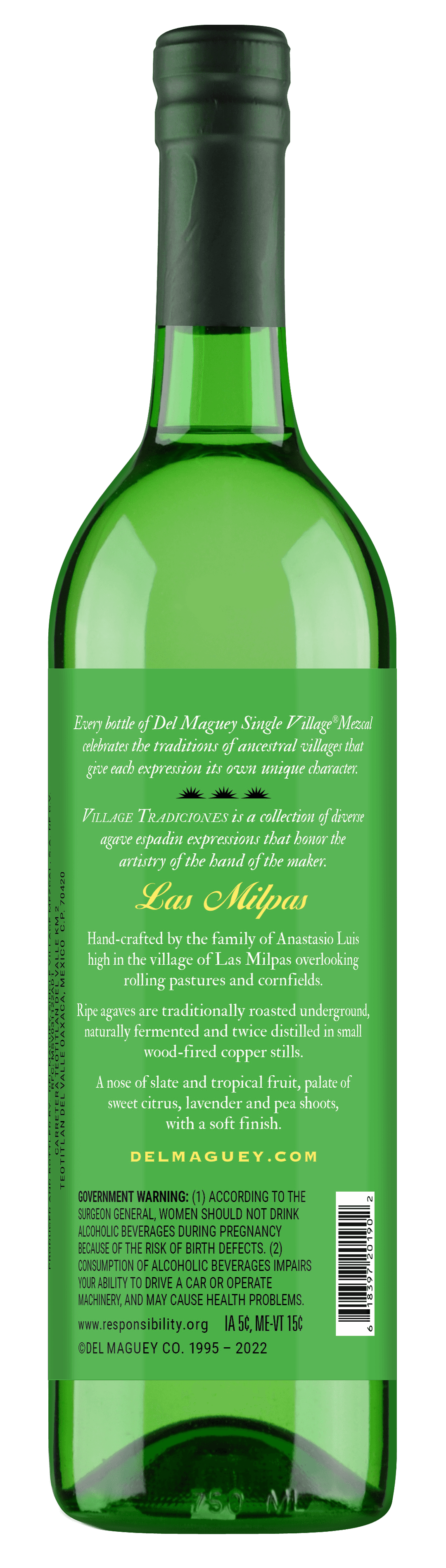 DEL MAGUEY LAS MILPAS MEZCAL