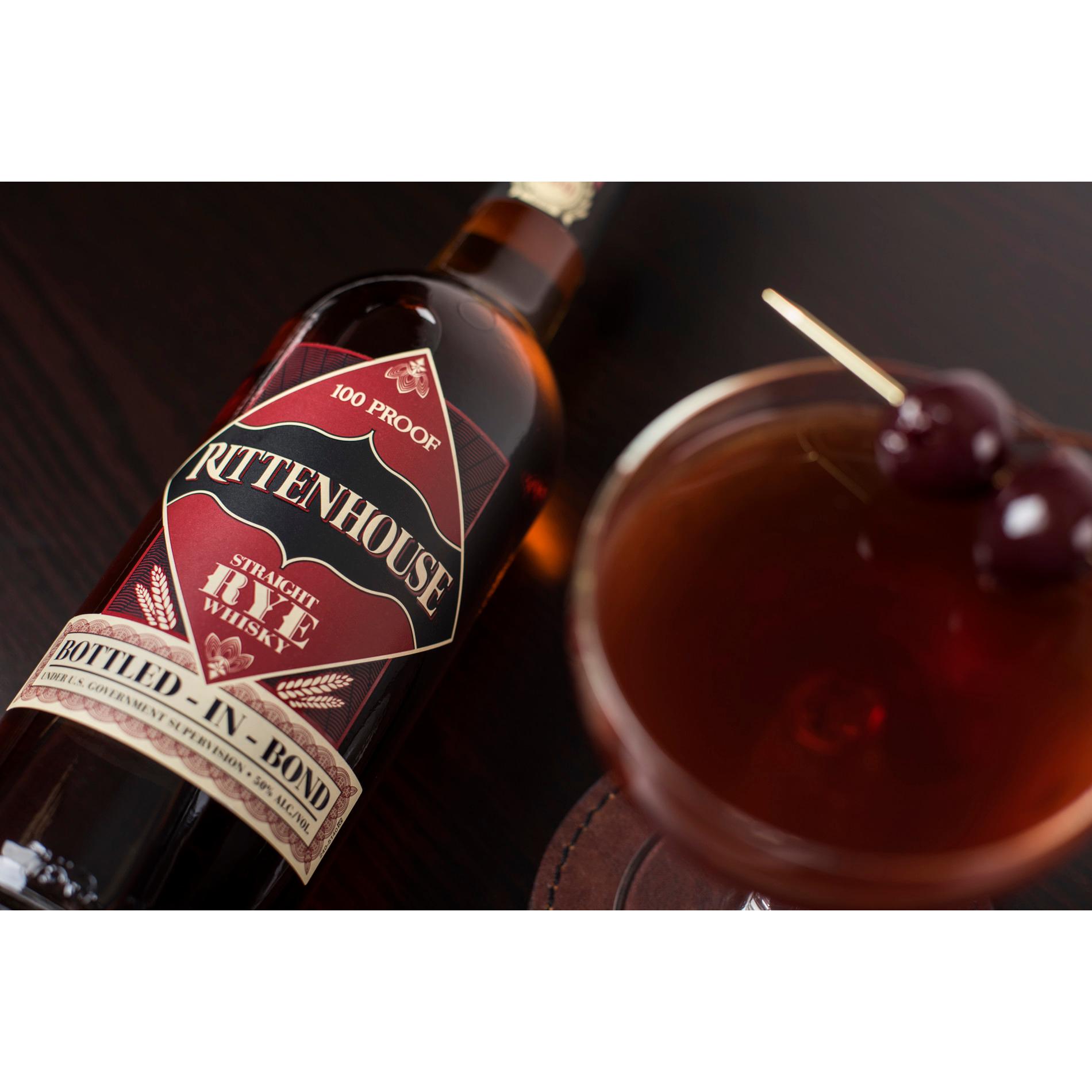 RITTENHOUSE BOTTLED IN BOND STRAIGHT RYE WHISKEY