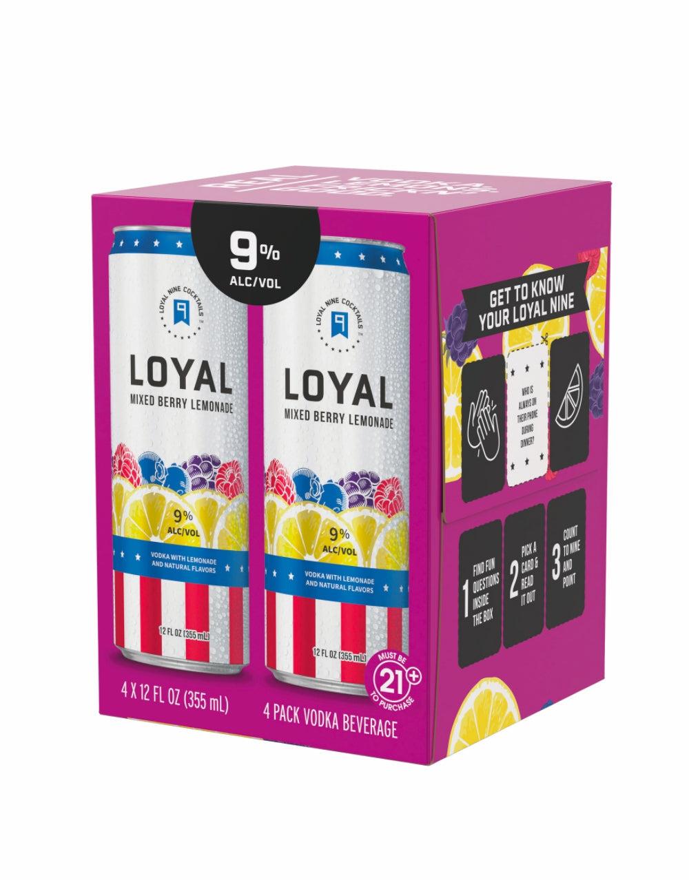Loyal 9 Mixed Berry Lemonade Cocktail