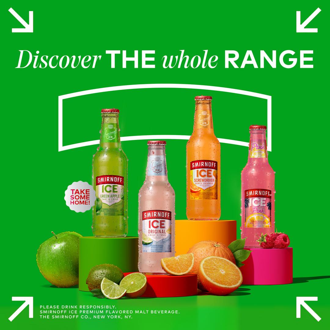 Smirnoff Ice Flavored Malt Beverage Green Apple