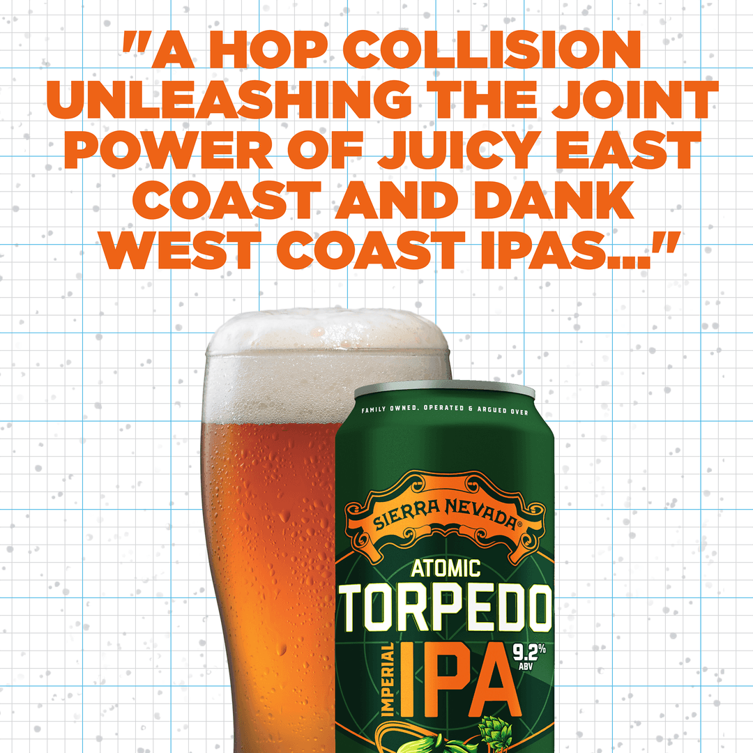 Sierra Nevada Imperial India Pale Ale Atomic Torpedo Juicy West Coast Dipa