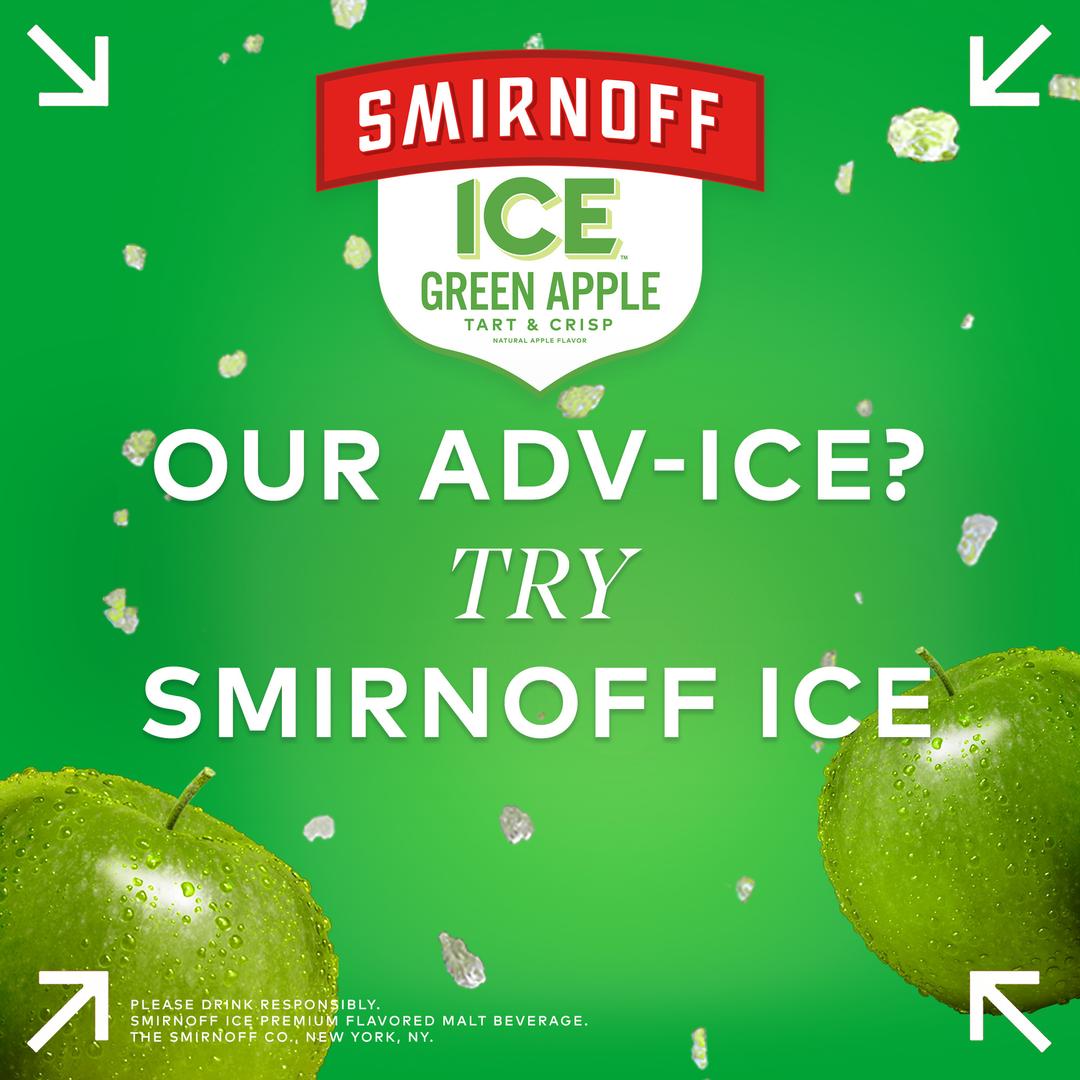 Smirnoff Ice Flavored Malt Beverage Green Apple