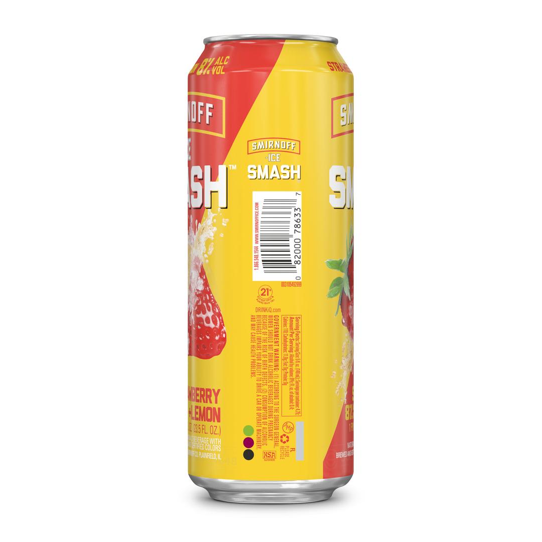 Smirnoff Ice Flavored Malt Beverage Strawberry + Lemon Smash