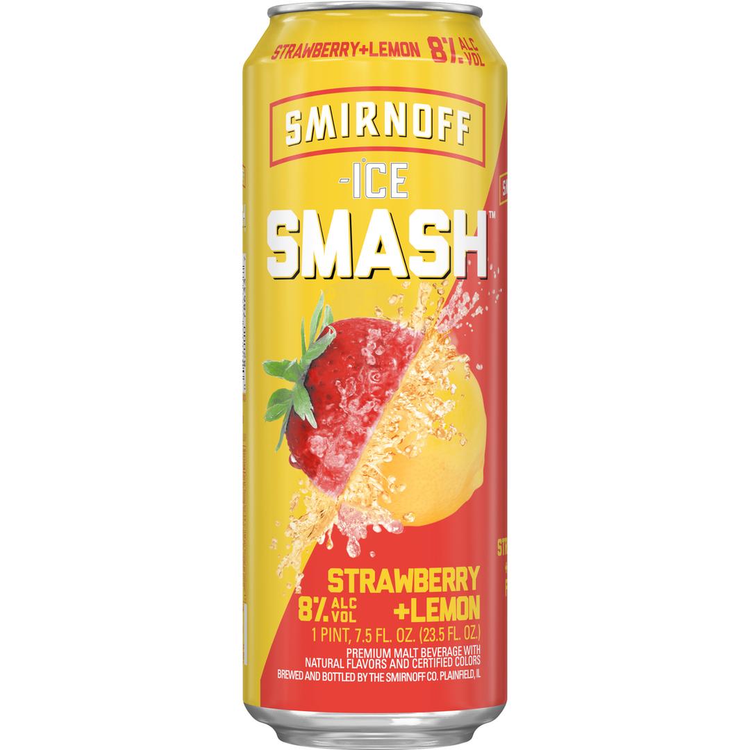 Smirnoff Ice Flavored Malt Beverage Strawberry + Lemon Smash
